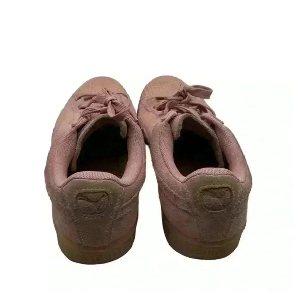 Women’s Puma Pink Suede Spiked Gel Toe Sneakers, 8.5 - Picture 3 of 4